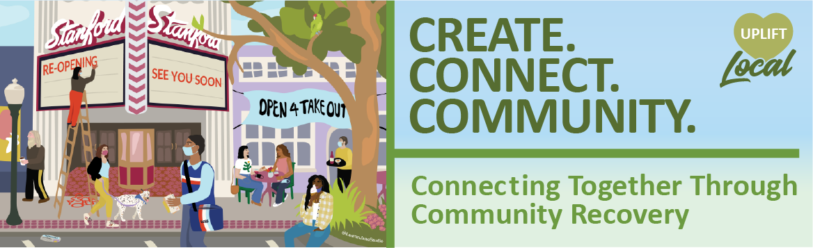 Create. Connect. Community graphic image