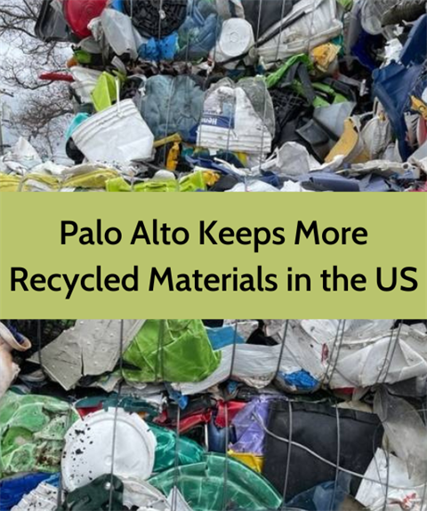Palo Alto Keeps More Recycled Materials in the US