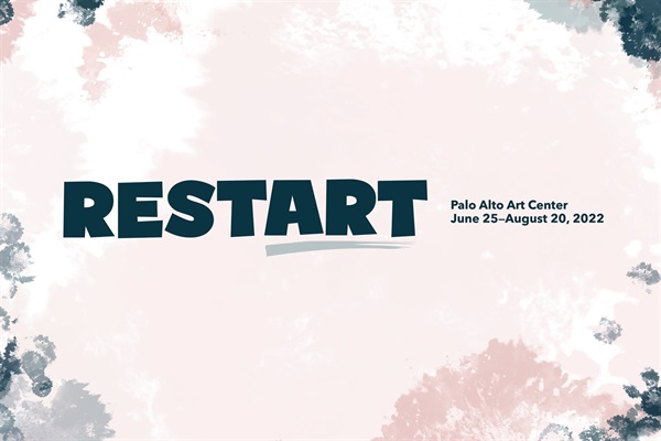 RESTART logo in dark blue capital letters with a light-blue swish under the letters