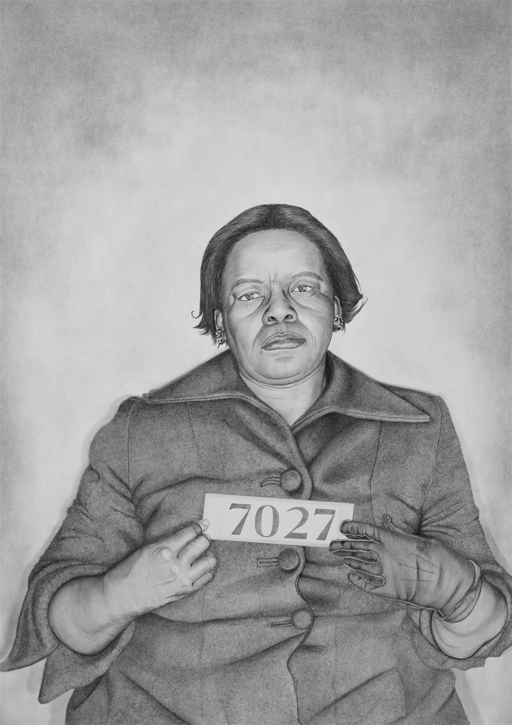 Mugshot portrait of Alberta James by Lava Thomas