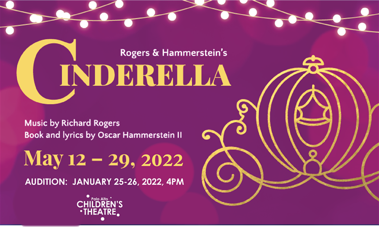 Children's theatre production of Cinderella May 12-29, 2022