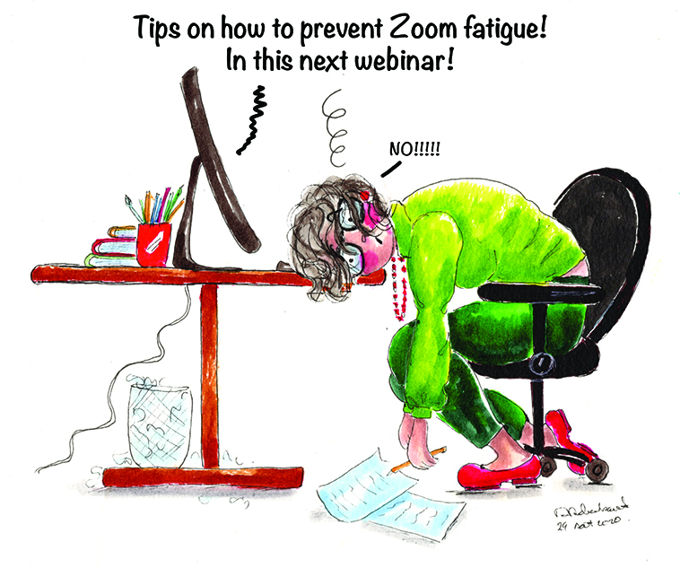Zoom Fatigue illustration