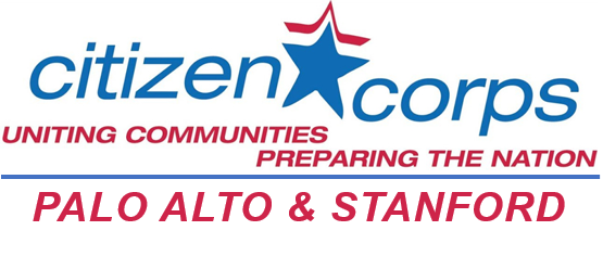palo alto and stanford citizen corps council logo, citizen corps uniting communities, preparing the nation, Palo Alto and Stanford