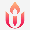 unitarian universalist symbol, u with a torch in the middle