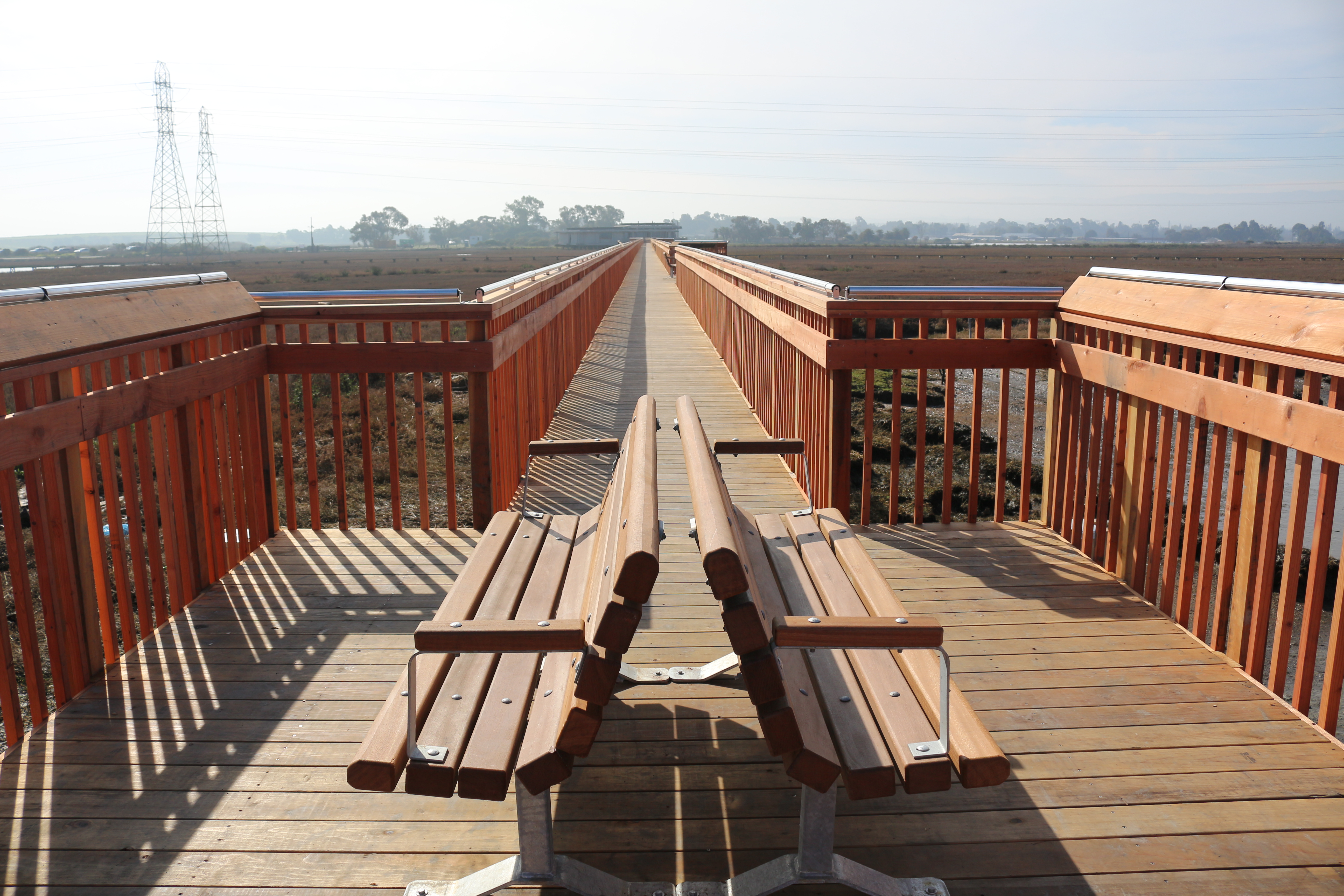 Completion photo of the Baylands Boardwalk