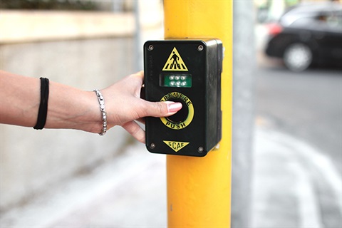 Pedestrian walk button