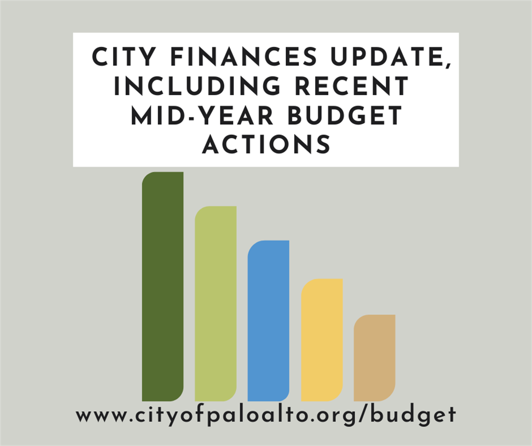 City finances update including recent mid year budget actions city