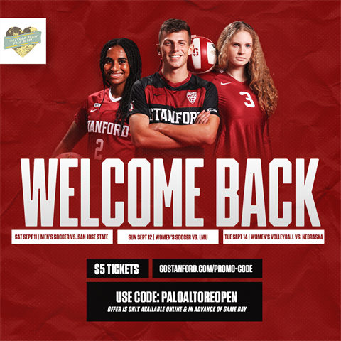 Stanford Men’s Soccer vs San Jose State University – City of Palo Alto, CA