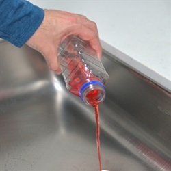 Pouring out liquids from bottle
