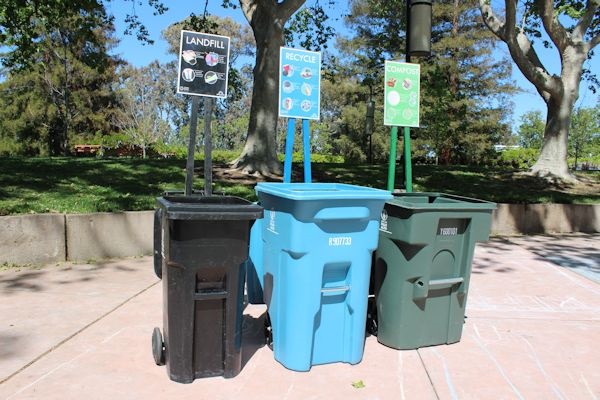 Example of a waste station