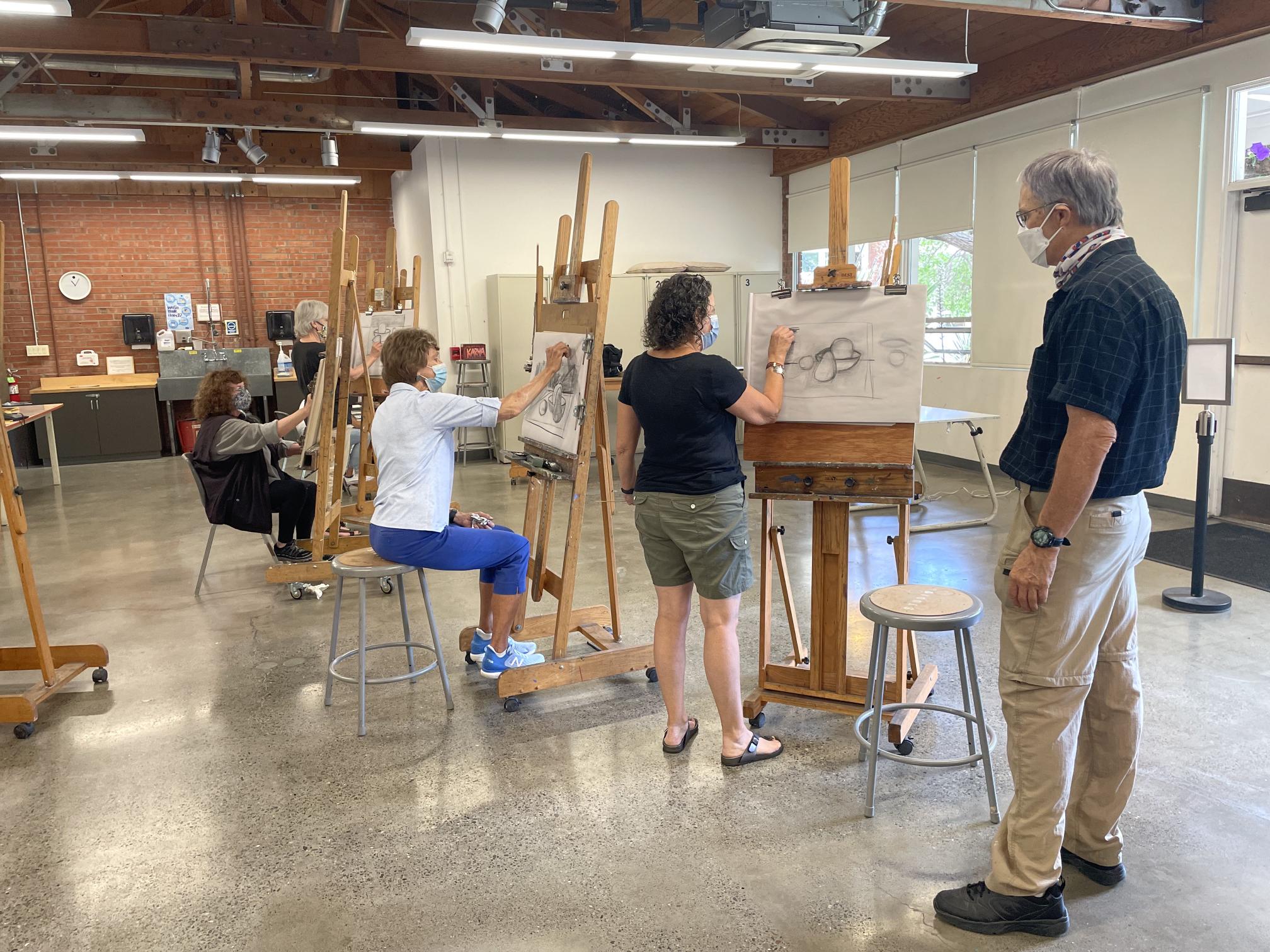 Indoor painting class for adults