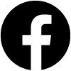 Facebook logo in black and white