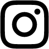 Instagram logo in black and white